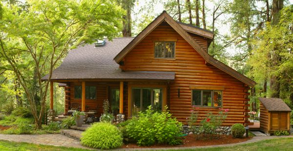 Log Home Exterior Cleaning in Palmetto