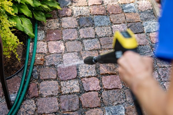 Paver Sidewalk Cleaning in Palmetto